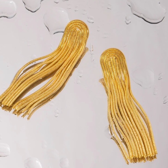 💫Gold Plated earrings Drop earrings Tassel earrings - Picture 5 of 5